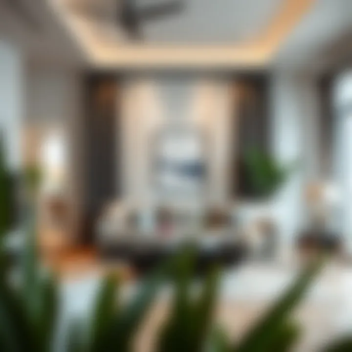 Stylish Living Room with Curtain Rods Stylish living room featuring 144-inch black curtain rods