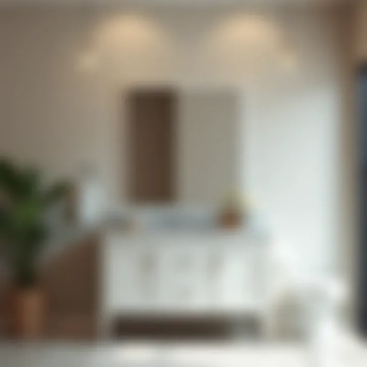 Contemporary Setting with Vanity Stylish 24 x 18 inch vanity in a contemporary setting