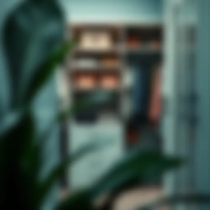 Enhancing Aesthetics with Stylish Accessories Stylish accessories adding flair to a well-organized closet