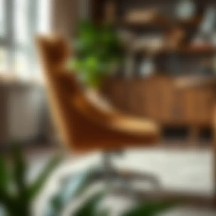 Ergonomic dining chair showcasing comfort and support features