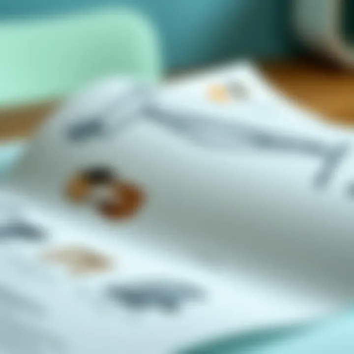 A close-up of DIY assembly instructions with a stylish product