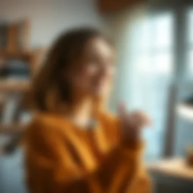 A satisfied individual admiring their completed assembly project