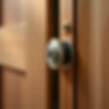 Essential Hardware for Bifold Doors Close-up of bifold door hardware for installation