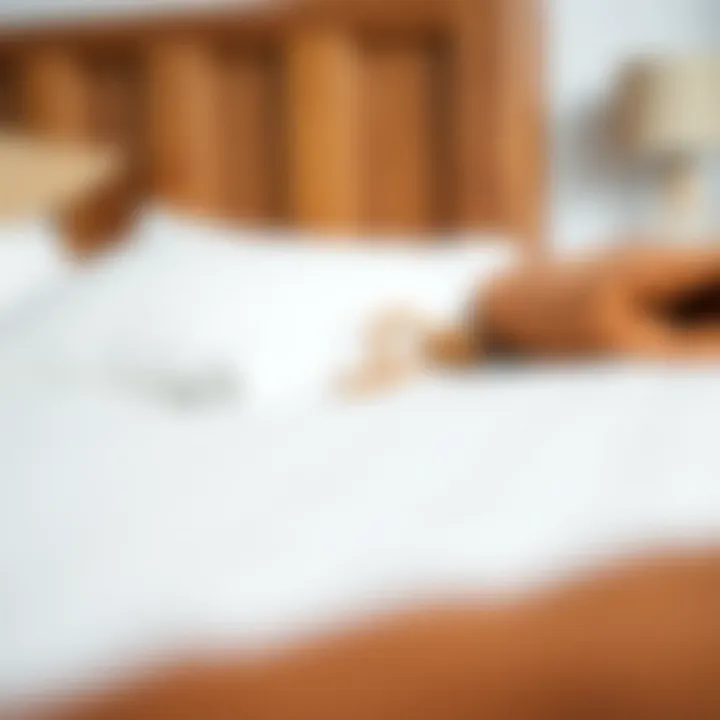 Quality Materials in Brown Bed Frames Close-up of high-quality material used in a brown bed frame