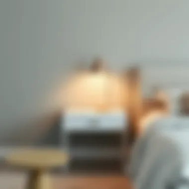 Chic minimalist bedside table with clean lines