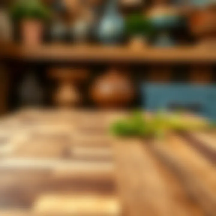 Diverse Woods in Butcher Block Crafting Close-up of different wood species used in butcher block construction