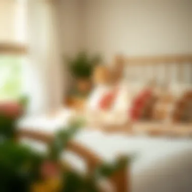 Cozy Bedroom with Checker Bed Sheets Cozy bedroom featuring checker bed sheets with decorative pillows