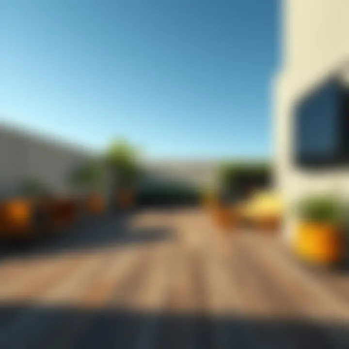 Modern Composite Flooring Composite flooring showcasing modern outdoor aesthetics