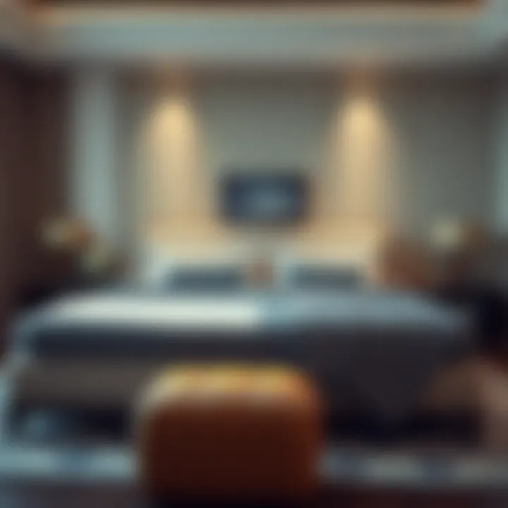 Luxury and Comfort in Upholstered Beds Luxurious upholstered bed with premium fabric