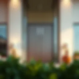 Elegant design of a 72 inch door showcasing modern architecture