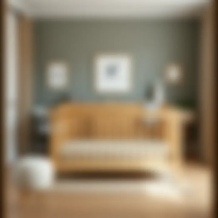 Safety Standards for Light Wood Cribs Safety features highlighted in a light wood crib