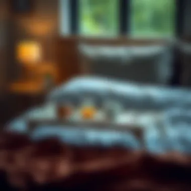 Breakfast Convenience A versatile collapsible bed tray used for breakfast in bed