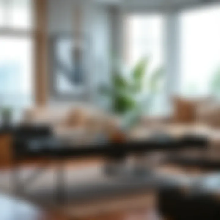 Stylish Living Space Stylish collapsible bed trays displayed in a contemporary living space