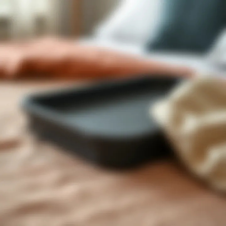 Material Variety Materials and textures used in modern collapsible bed trays