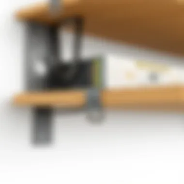 Installation Hardware Overview Close-up of installation hardware for wall shelves