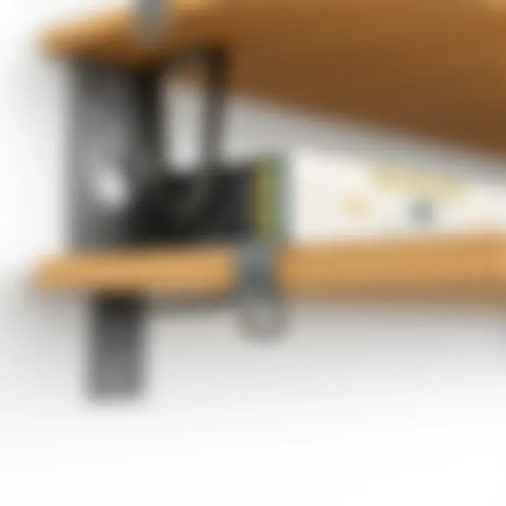 Installation Hardware Overview Close-up of installation hardware for wall shelves