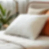 Elegant foam pillow insert showcasing its plush texture and comfort