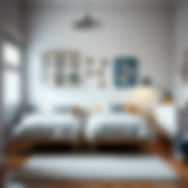 Stylish Children's Bedroom with Twin Bedding Stylish children's bedroom showcasing twin size bedding