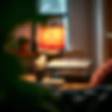 Creating a Cozy Workspace with Lap Desk A cozy workspace featuring a portable lap desk.