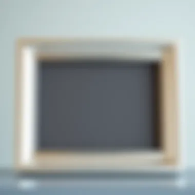 Modern metallic 5x7 picture frame showcasing minimalist design