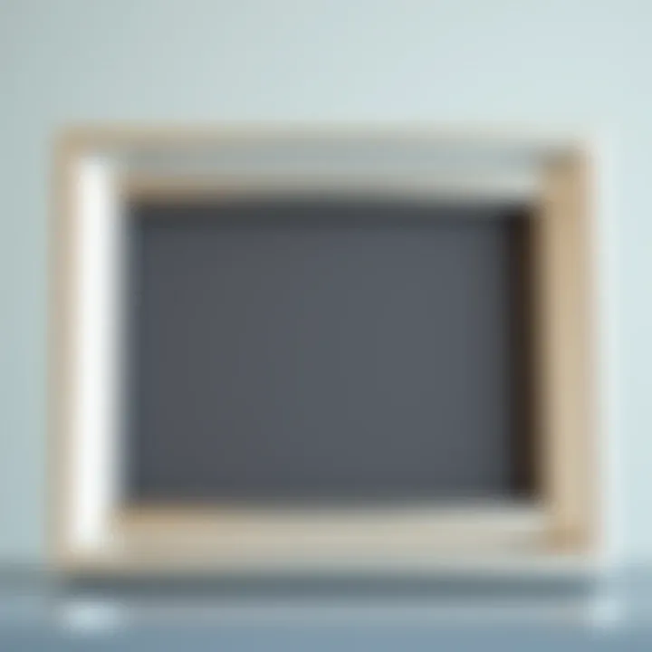 Modern metallic 5x7 picture frame showcasing minimalist design