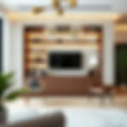 Elegant design of a deep cabinet showcasing contemporary aesthetics.