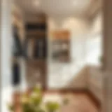 Elegant reach-in closet design showcasing optimal space usage