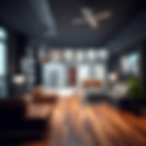 An illustration of a modern house design interface showcasing customization options.