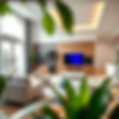 Dream Home Visualization An artistic rendering of a dream home created using online design software.