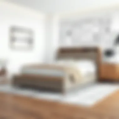 Blueprint of California King Bed Frame with Storage Detailed blueprint of California king bed frame with storage compartments