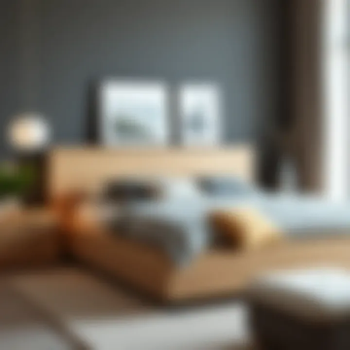 Materials for California King Bed Frame Construction Stylish aesthetic showcasing various materials for bed frame construction