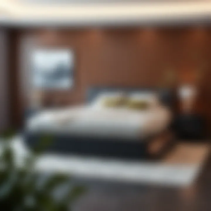 Sleek California King Bed Frame with Storage Sleek California king bed frame design with integrated storage drawers