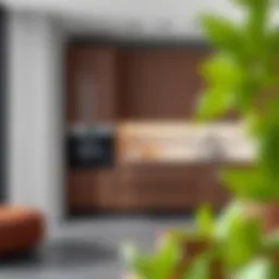 Elegant long kitchen cabinet design showcasing modern aesthetics