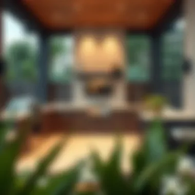 Modern Outdoor Kitchen Design Stylish outdoor kitchen with modern appliances and elegant design elements