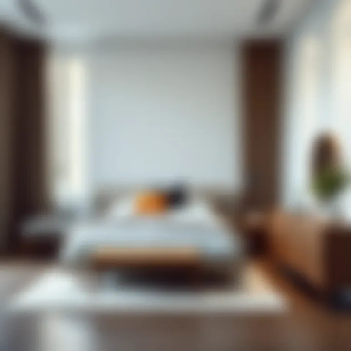 Minimalist Bedroom Aesthetics Modern bedroom set with minimalist design