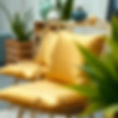 DIY Gold Chair Cushions Project DIY project showcasing the creation of gold chair cushions