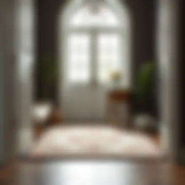 Stylish Entryway with a Beautiful Rug Elegant doorway rug enhancing entryway aesthetics