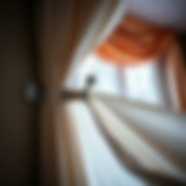 Bracket Installation for Optimal Drapery Placement Installation of a drapery rod extension bracket on a wall