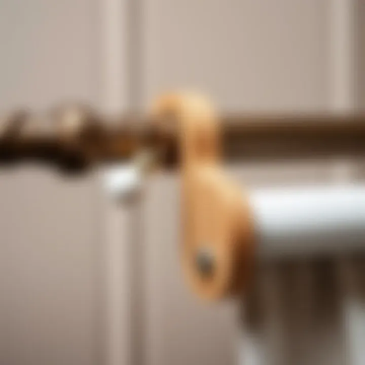 Exploring Materials for Drapery Brackets Close-up of different materials used in drapery rod extension brackets