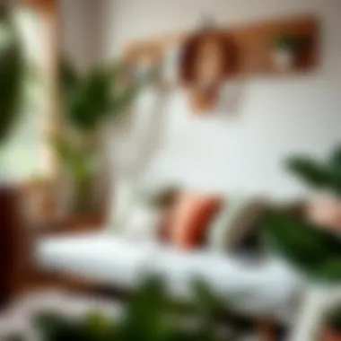 Cozy Reading Nook with Eco-Conscious Pillows Eco-friendly plant leaf pillows arranged in a cozy reading nook