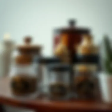 Aesthetic appeal of curated small containers