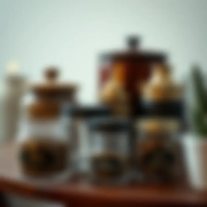 Aesthetic appeal of curated small containers