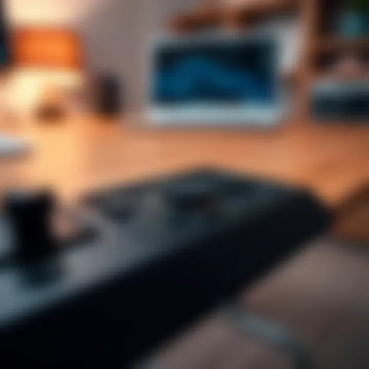 Control at Your Fingertips: Customization Options Close-up of electric desk controls and customization options