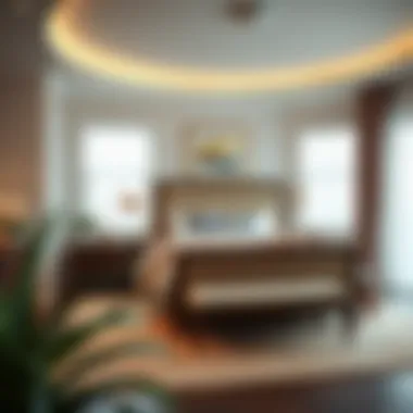 Harmonizing Bedroom Aesthetics with a Tall Bed Frame Inviting bedroom decor with a tall king bed frame complementing the overall aesthetic