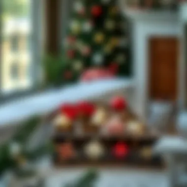 Innovative storage solution with compartments for ornaments