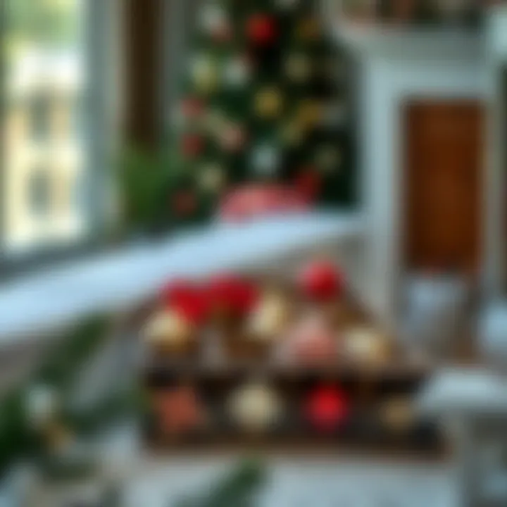 Innovative storage solution with compartments for ornaments