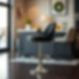 Elegant Swivel Bar Stool Design Elegant design of a swivel bar stool showcasing modern aesthetics