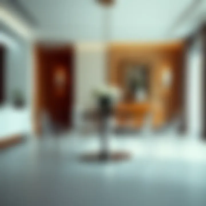 Elegant clear chair dining set in a modern dining room