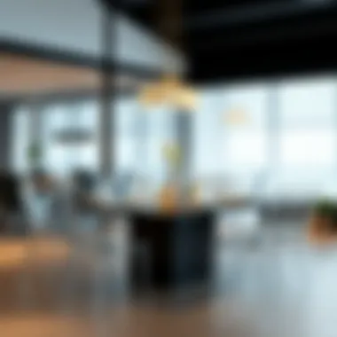 Clear chair dining set arranged for a formal dinner