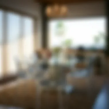 Maintenance tips for clear chair dining sets presented visually